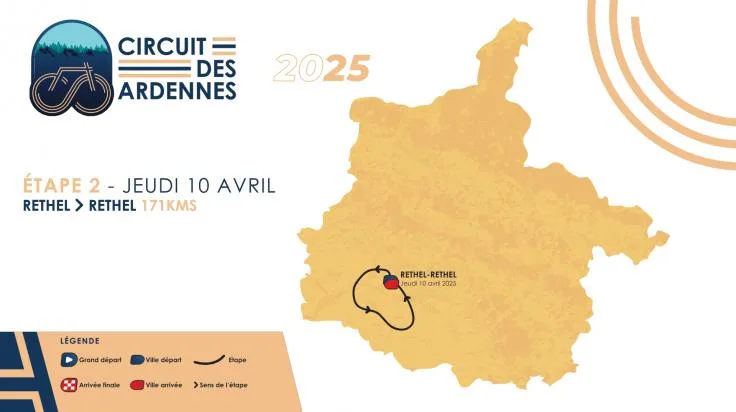 10 avril 2025 2e étape du Circuit des Ardennes Rethel Rethel