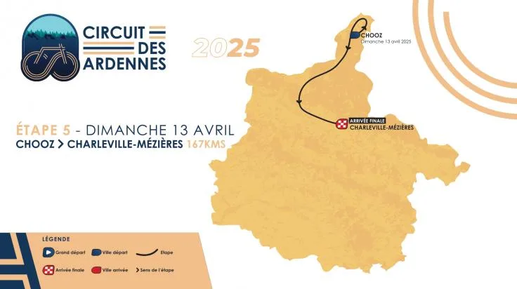 13 avril 2025 5e étape du Circuit des Ardennes Chooz Charleville-Mézières