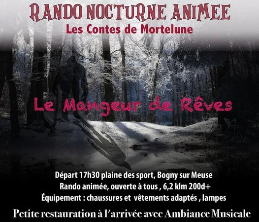 Randonnée nocturne de l'Aymon Trail 2025 à Bogny-sur-Meuse dans les Ardennes le samedi 22 février, randonnée ouverte à tous