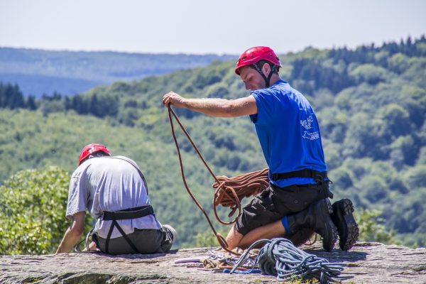 Voie d'escalade à Roc la Tour